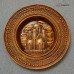 Сувенирная резная тарелка из дерева на стену «Храм на Крови Екатеринбург» 